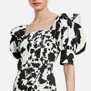 Christopher John Rogers x Target Floral Puff Sleeve Faux Wrap Dress